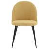 Chair Graceful pakoworld fabric yellow-black metal legs