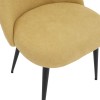 Chair Graceful pakoworld fabric yellow-black metal legs