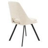 Καρέκλα Initiate pakoworld ύφασμα cream-πόδι μαύρο