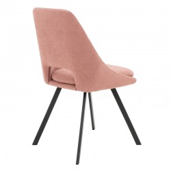 Chair Initiate pakoworld bouclé fabric rotten apple-leg black Chair Initiate pakoworld bouclé fabric rotten apple-leg black