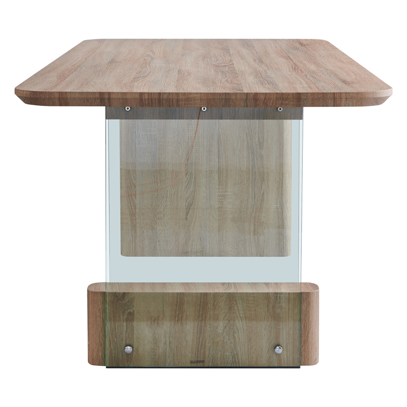 Dining table Faghan pakoworld brown mdf 180x90x76cm Dining table Faghan pakoworld brown mdf 180x90x76cm