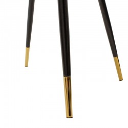 Chair Giselle pakoworld velvet grey leg black-golden Chair Giselle pakoworld velvet grey leg black-golden