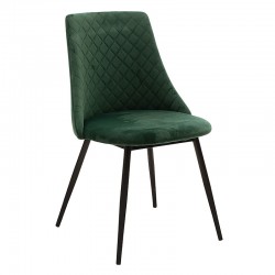Dining table Lifo-Giselle pakoworld set of 5 pcs MDF cement-dark green 140x80x75cm Dining table Lifo-Giselle pakoworld set of 5 pcs MDF cement-dark green 140x80x75cm