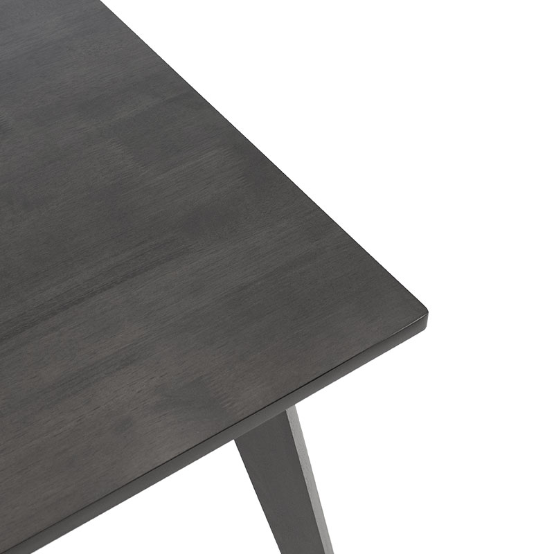 Dining table Benson pakoworld MDF - venner in rustic grey color 80x80x75cm Dining table Benson pakoworld MDF - venner in rustic grey color 80x80x75cm