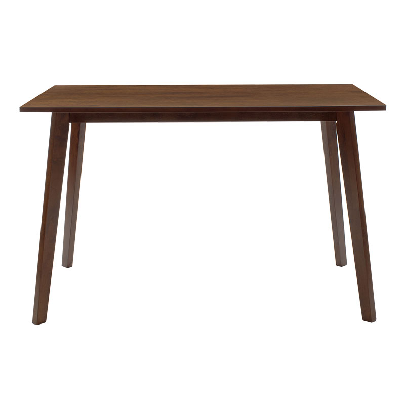 Dining table Benson pakoworld mdf - venner in walnut color 120x75x75cm Dining table Benson pakoworld mdf - venner in walnut color 120x75x75cm