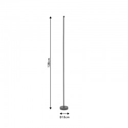 Φωτιστικό δαπέδου PWL-1053 pakoworld RGB LED 20W μαύρο 15x15x128εκ