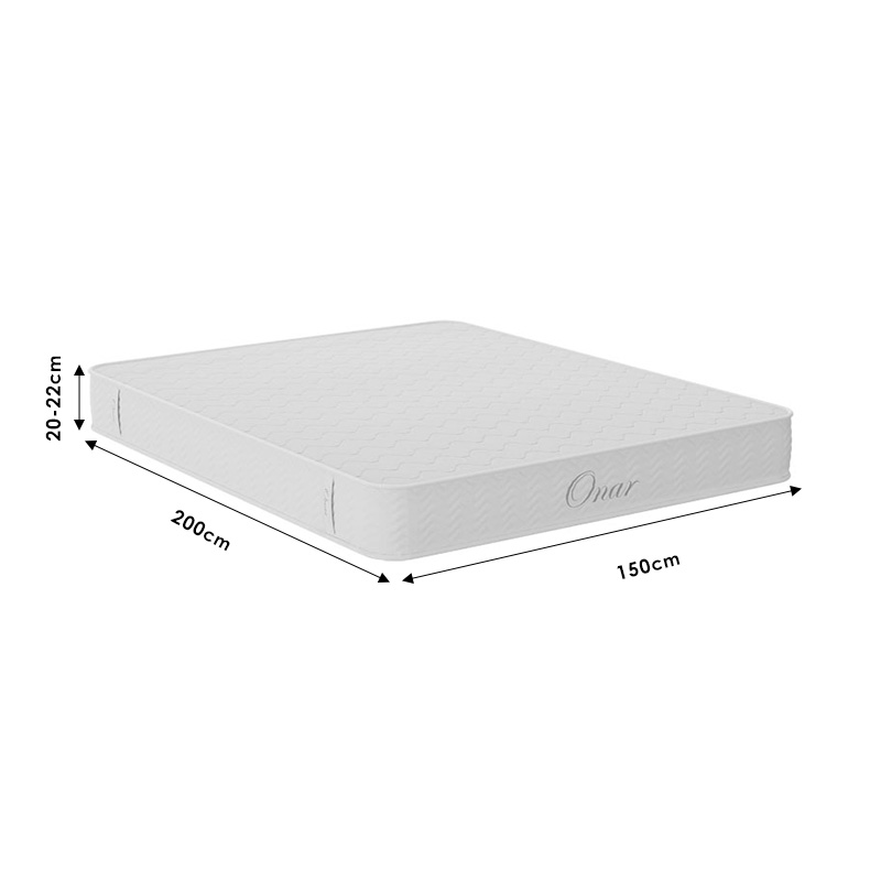 Στρώμα Onar pakoworld foam roll pack διπλής όψης 20-22cm 150x200εκ