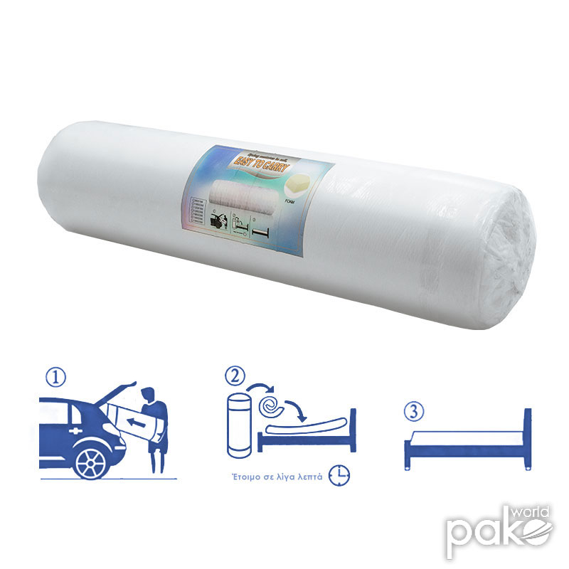 Στρώμα Onar pakoworld foam roll pack διπλής όψης 20-22cm 160x200εκ