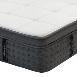 Στρώμα Luxury pakoworld pocket spring+gel memory foam+latex διπλής όψης aloe vera 34-36cm 150x200εκ