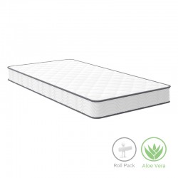 Στρώμα Levander pakoworld bonnel springs roll pack μονής όψης aloe vera 15-17cm 100x200εκ Στρώμα Levander pakoworld bonnel springs roll pack μονής όψης aloe vera 15-17cm 100x200εκ