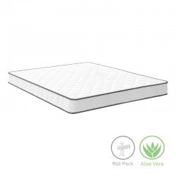 Στρώμα Levander pakoworld bonnel springs roll pack μονής όψης aloe vera 15-17cm 160x200εκ