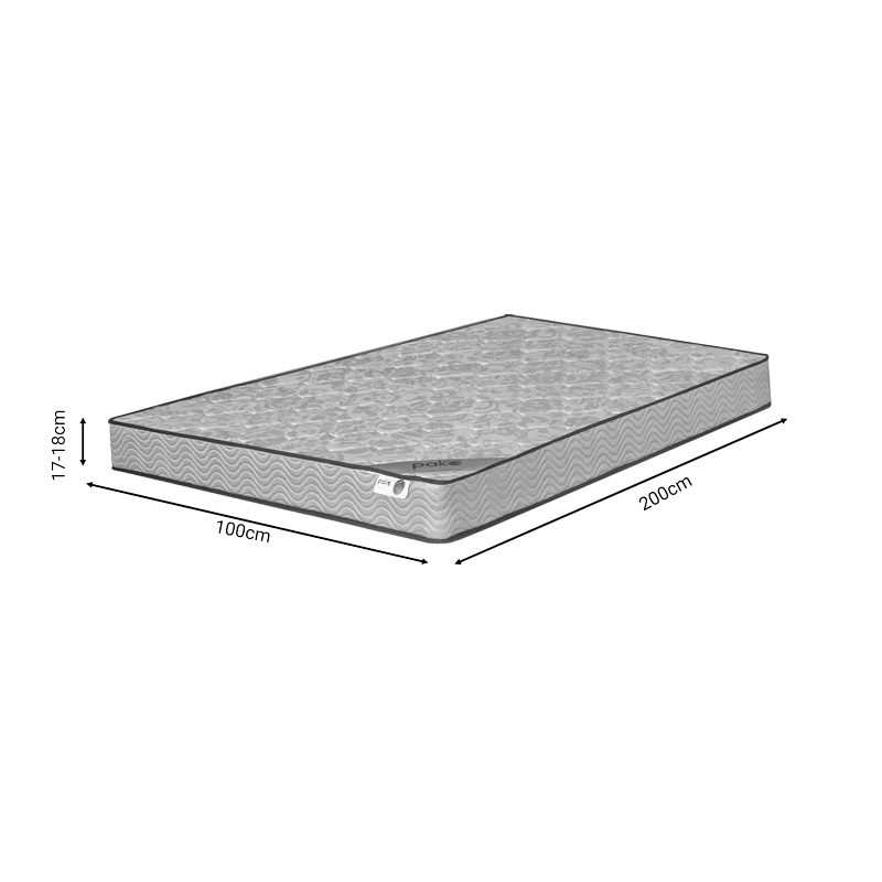 Mattress Klaudia pakoworld Continuous spring single sided 17-18cm 100x200cm Mattress Klaudia pakoworld Continuous spring single sided 17-18cm 100x200cm