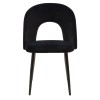 Chair Jonah pakoworld velvet black-black legs