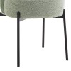 Καρέκλα Houlian pakoworld μέντα ύφασμα-πόδι μαύρο μέταλλο 44x66x89εκ