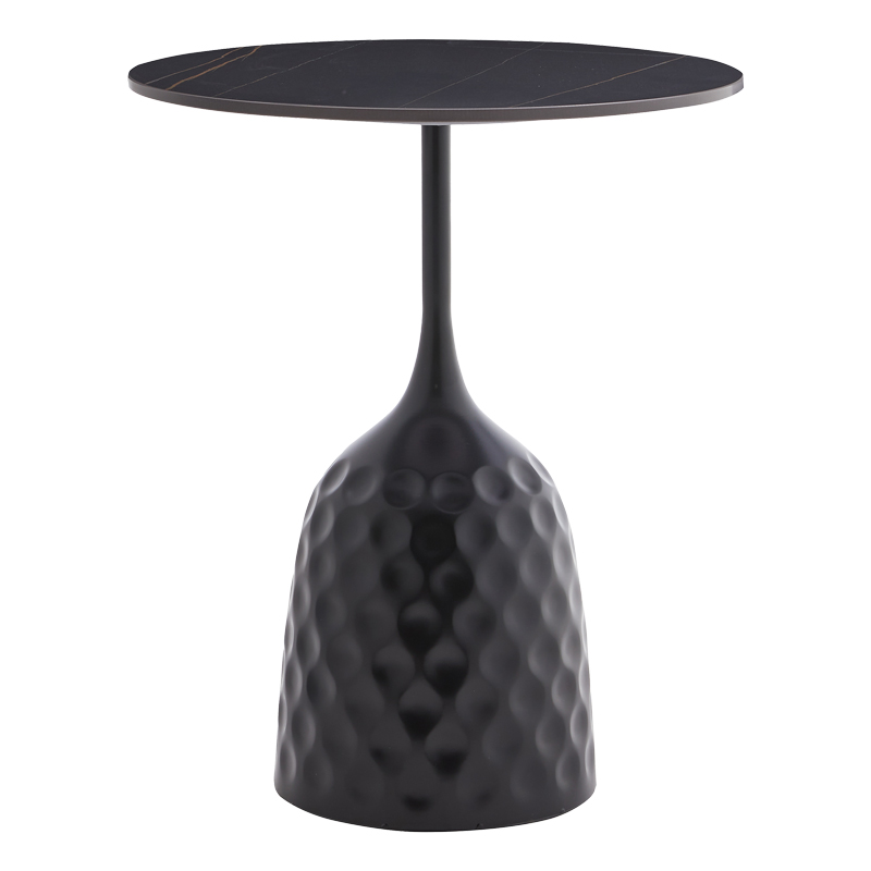 Coffee table Kousien Inart black sintered stone D50x60cm Coffee table Kousien Inart black sintered stone D50x60cm