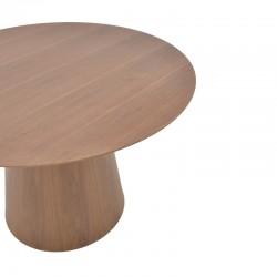 Table Kayano pakoworld walnut mdf D120x72cm Table Kayano pakoworld walnut mdf D120x72cm