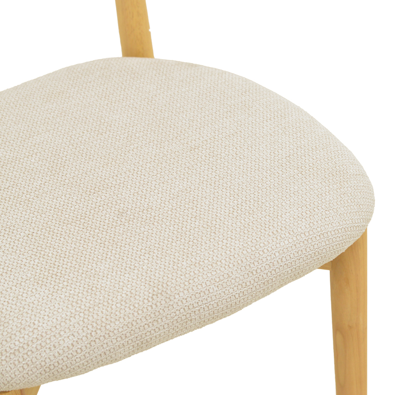 Chair Houlian pakoworld anthracite fabric-black metal leg 46x66x89cm