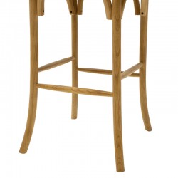 Bar stool Reid pakoworld wood sonoma- brown rattan Bar stool Reid pakoworld wood sonoma- brown rattan