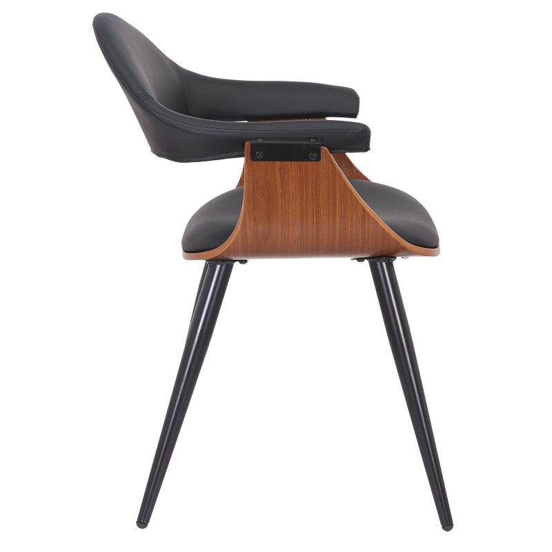 Armchair Austen pakoworld PU black-leg walnut Armchair Austen pakoworld PU black-leg walnut