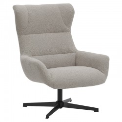 Armchair Anesis pakoworld teddy fabric beige 80x82x103cm Armchair Anesis pakoworld teddy fabric beige 80x82x103cm