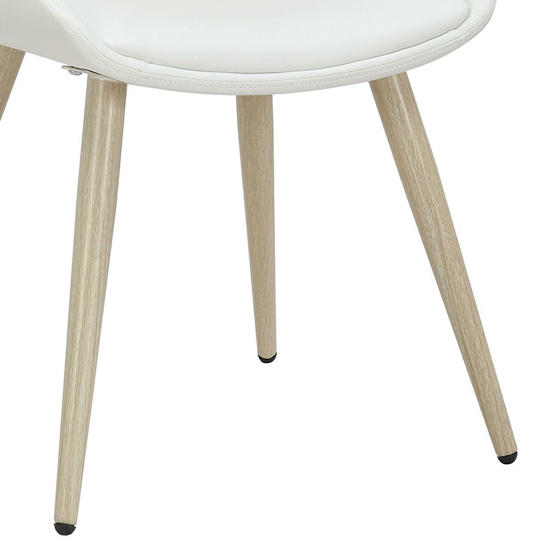 Καρέκλα Brody pakoworld pu λευκό- πόδι φυσικό