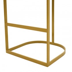 Bar stool Viv pakoworld rotten apple velvet - golden metal 54x50x95cm Bar stool Viv pakoworld rotten apple velvet - golden metal 54x50x95cm