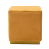 Pyra pakoworld stool golden velvet - golden metal 39x39x41cm