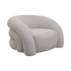 Armchair Lexy pakoworld cream fabric 100x89.5x60cm