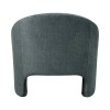 Armchair Berza pakoworld charcoal fabric 76x76x71cm