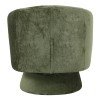 Kreslo pakoworld swivel armchair fabric in olive color 78x81x77cm
