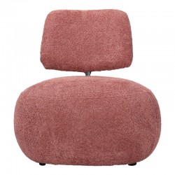 Stonie armchair pakoworld bouclé fabric in rotten apple shade 67x73x67cm Stonie armchair pakoworld bouclé fabric in rotten apple shade 67x73x67cm