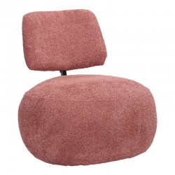 Stonie armchair pakoworld bouclé fabric in rotten apple shade 67x73x67cm Stonie armchair pakoworld bouclé fabric in rotten apple shade 67x73x67cm