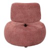 Stonie armchair pakoworld bouclé fabric in rotten apple shade 67x73x67cm
