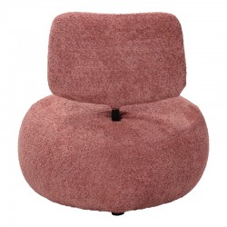 Stonie armchair pakoworld bouclé fabric in rotten apple shade 67x73x67cm Stonie armchair pakoworld bouclé fabric in rotten apple shade 67x73x67cm