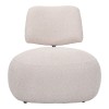 Stonie armchair pakoworld bouclé fabric in beige shade 67x73x67cm