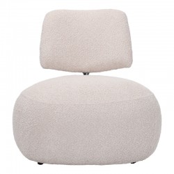 Stonie armchair pakoworld bouclé fabric in beige shade 67x73x67cm Stonie armchair pakoworld bouclé fabric in beige shade 67x73x67cm