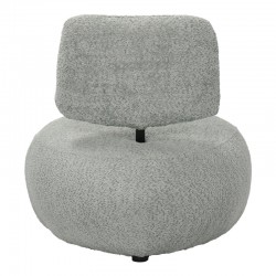 Stonie armchair pakoworld bouclé fabric in green shade 67x73x67cm