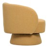 Kreslo pakoworld swivel armchair fabric in yellow color 78x81x77cm