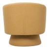 Kreslo pakoworld swivel armchair fabric in yellow color 78x81x77cm