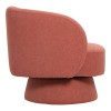Kreslo pakoworld swivel armchair fabric in terracotta color 78x81x77cm