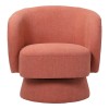 Kreslo pakoworld swivel armchair fabric in terracotta color 78x81x77cm
