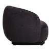 Armchair Freya pakoworld dark grey fabric color 93x87x76cm