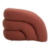 Armchair Lexy pakoworld brick red fabric color 100x89.5x60cm