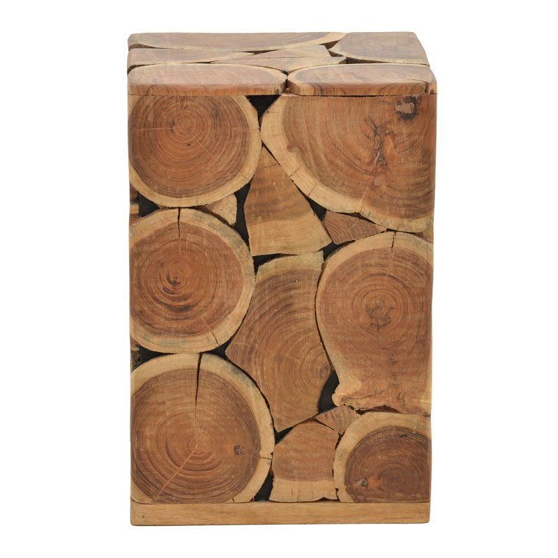 Stool Jaret pakoworld solid acacia wood natural 36x36x53cm Stool Jaret pakoworld solid acacia wood natural 36x36x53cm