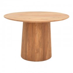 Canicule table pakoworld solid acacia wood in natural shade D120x79cm Canicule table pakoworld solid acacia wood in natural shade D120x79cm