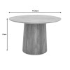 Canicule table pakoworld solid acacia wood in natural shade D120x79cm