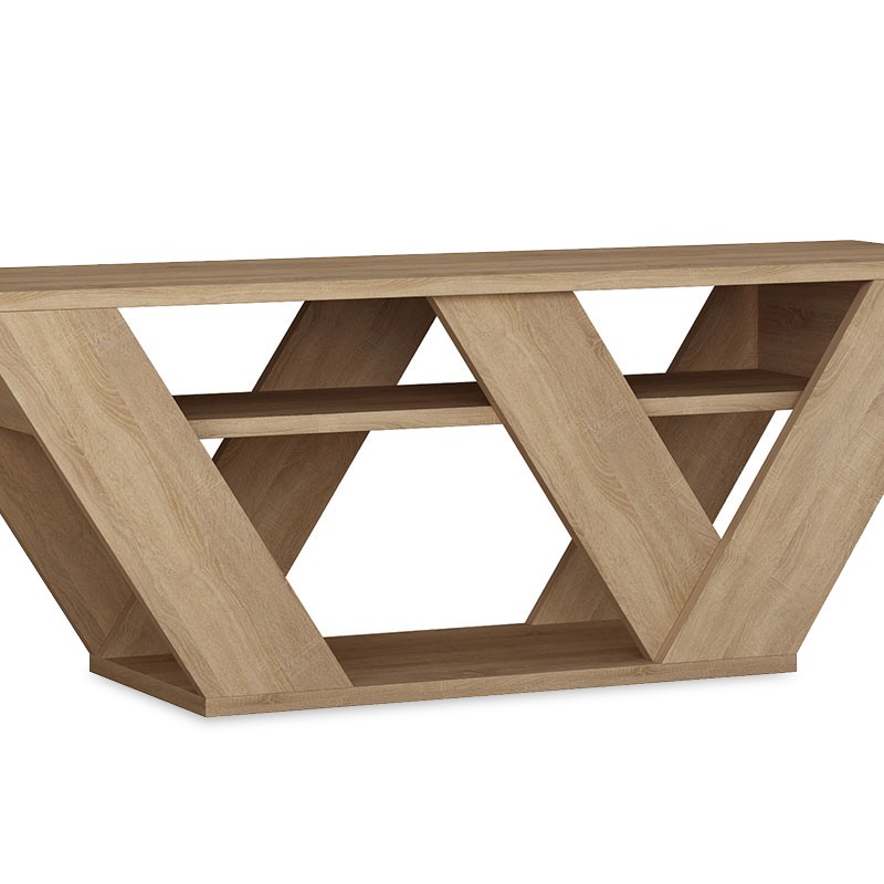 Pipralla pakoworld TV Stand in oak color 110x30x40cm
