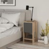 Nightstand Ema pakoworld anthracite color 30x30x55cm