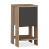 Nightstand Ema pakoworld anthracite color 30x30x55cm