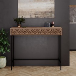 Console Elettra pakoworld walnut-black 110x35.5x90cm Console Elettra pakoworld walnut-black 110x35.5x90cm
